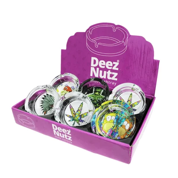 Deez Nuts Glass Ashtray Asstd Design