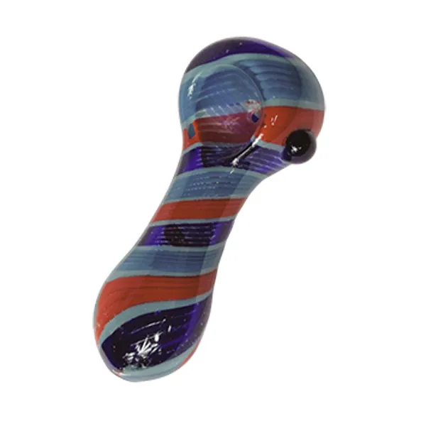 Glass Water Pipe And Accessories Handpipe 4- Color Swirls