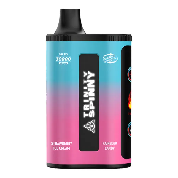 TRINITY SPINNY 30000 PUFFS DISP 5CT- STRAWBERRY ICE CREAM